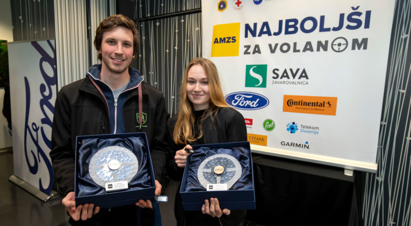 Najboljša za volanom 2019 sta Laura Cerovšek in Luka Gril