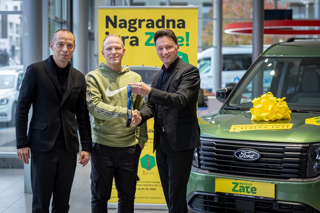 Ponosno predali glavno nagrado Ford Tourneo Courier v trajno last